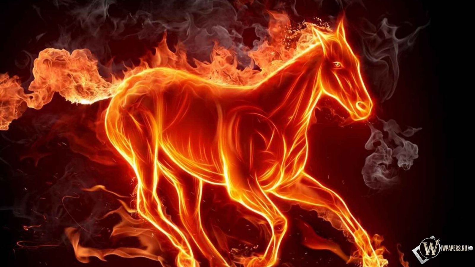 Огненная лошадь 1600x900