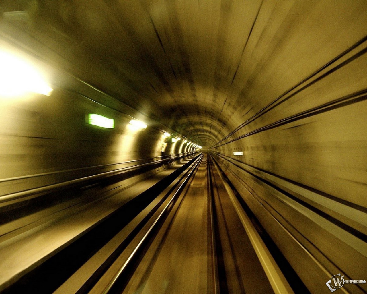 Туннель метро 1280x1024
