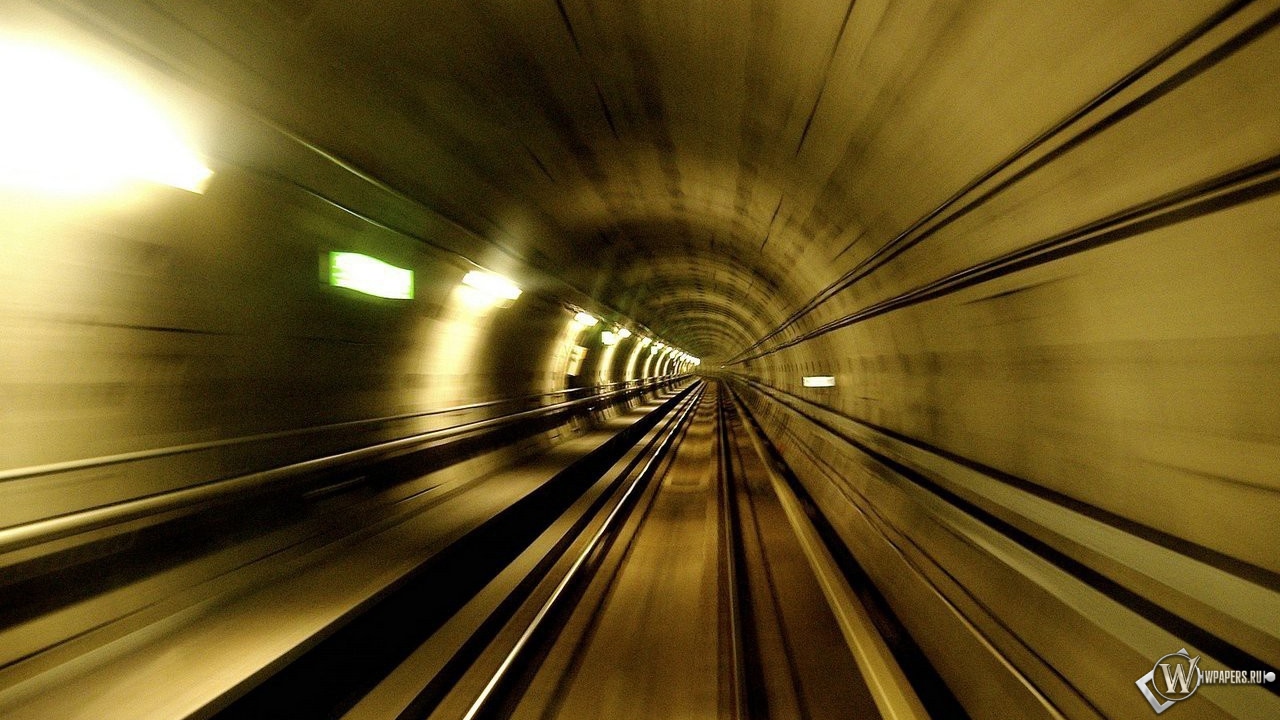 Туннель метро 1280x720