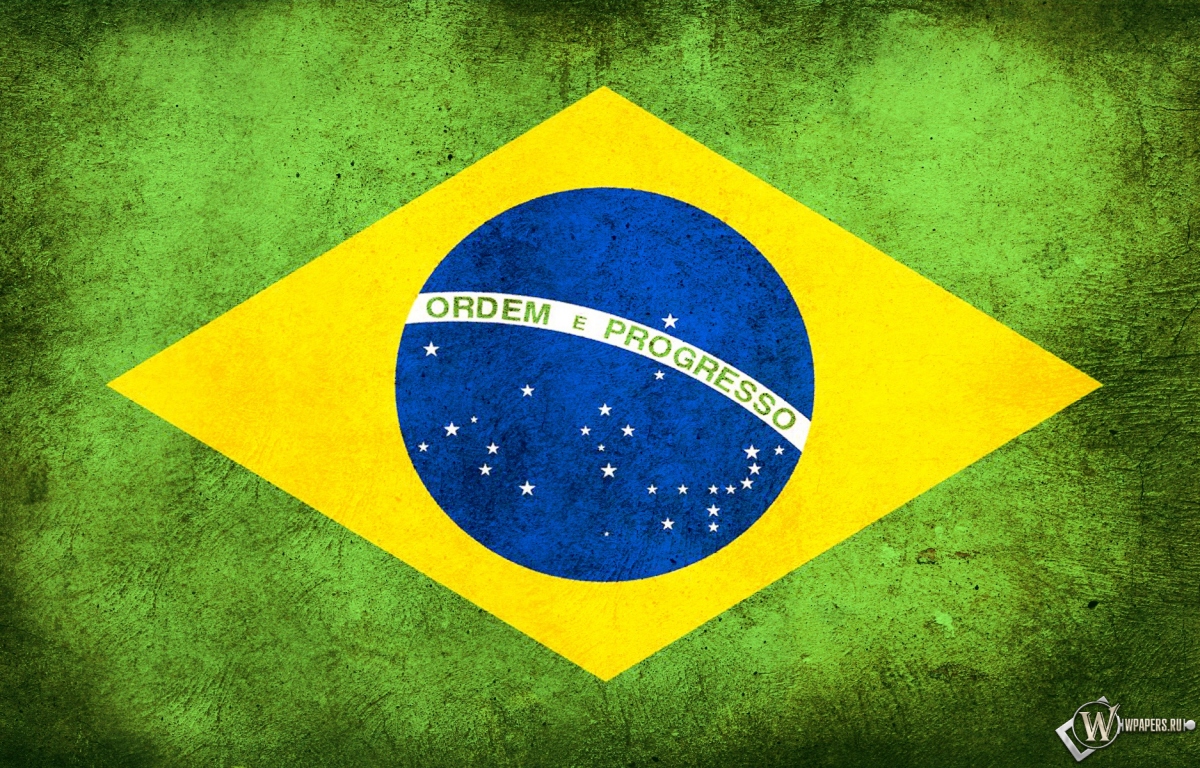Флаг Бразилии 1200x768