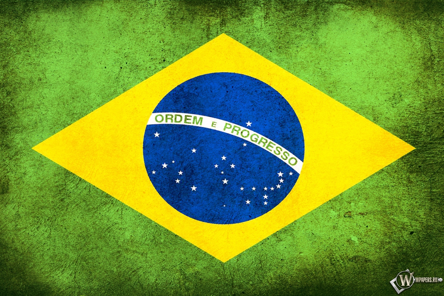 Флаг Бразилии 1500x1000