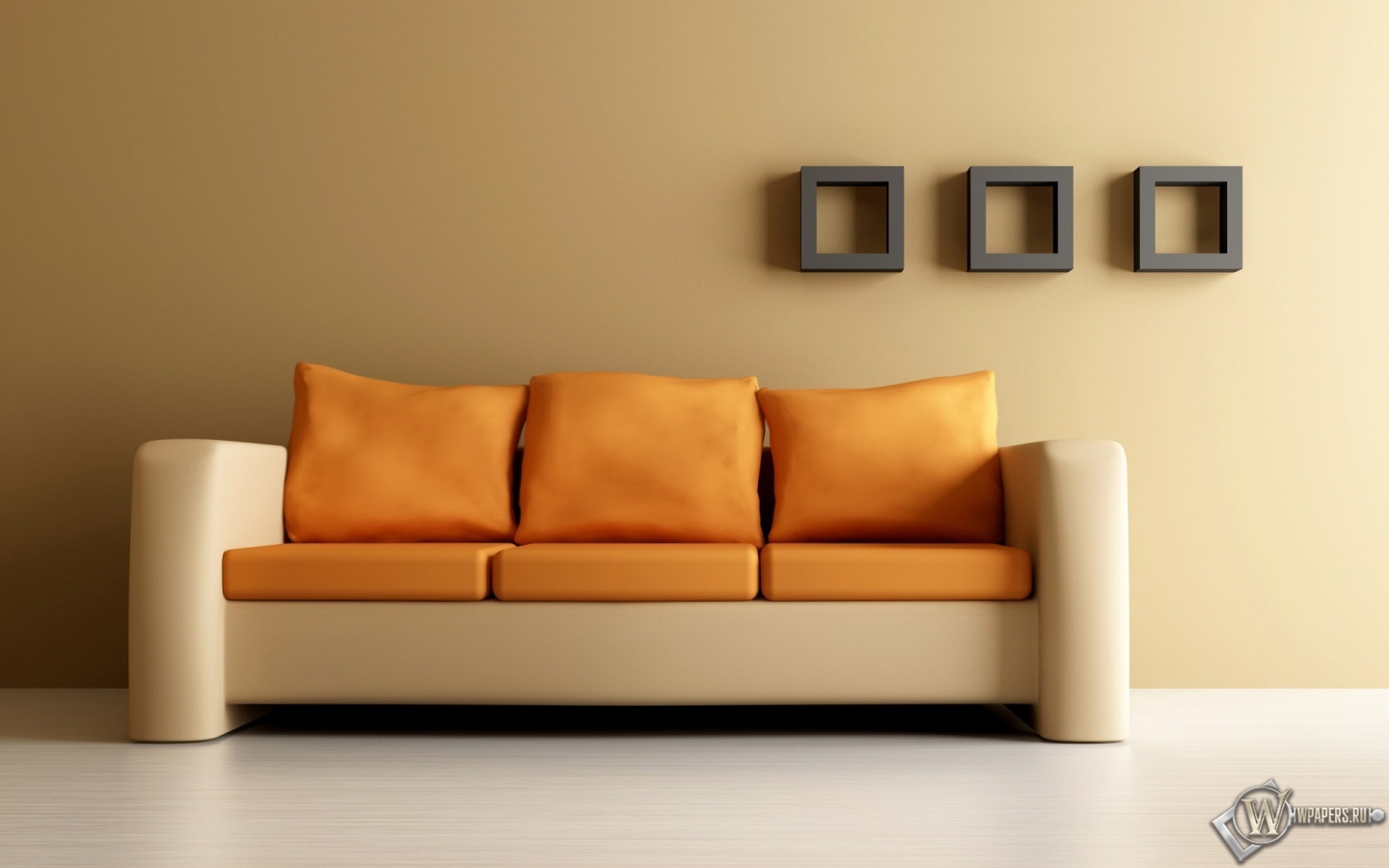 Оранжевый диван 1440x900