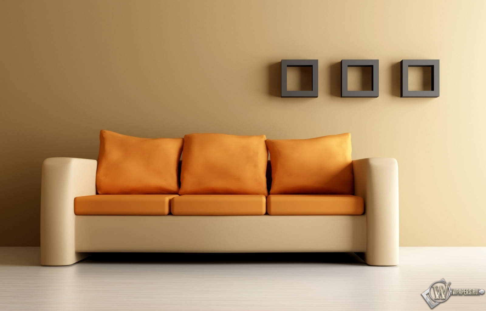 Оранжевый диван 1600x1024