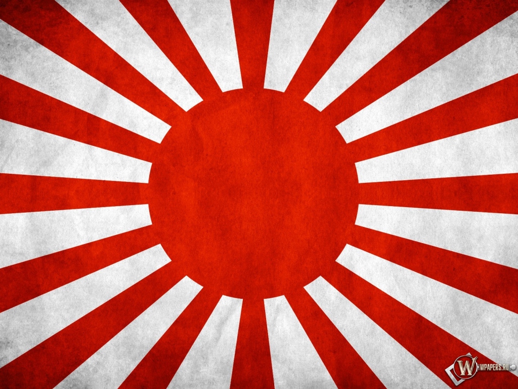 Флаг Японии 1024x768