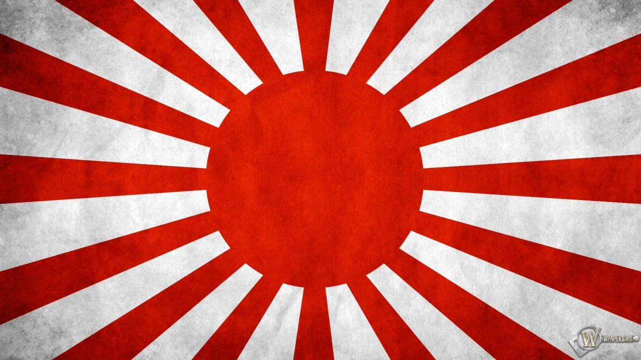 Флаг Японии 1280x720