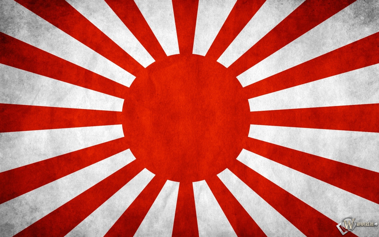 Флаг Японии 1280x800