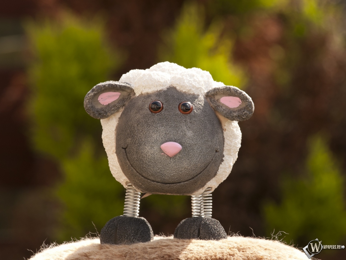 Игрушечная овечка 1152x864