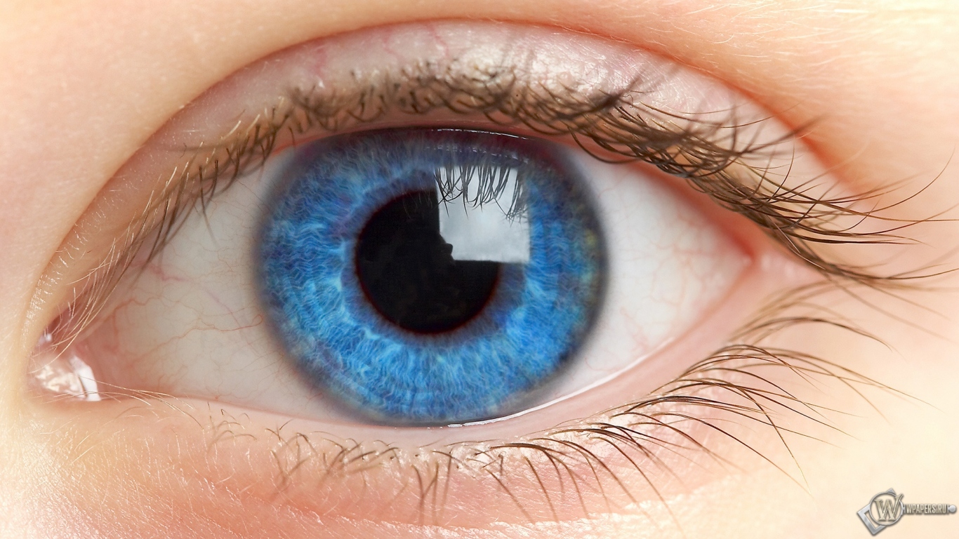 Голубой глаз 1366x768