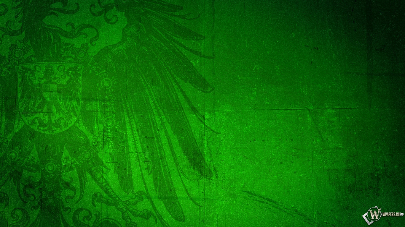 Зелёный герб 1366x768