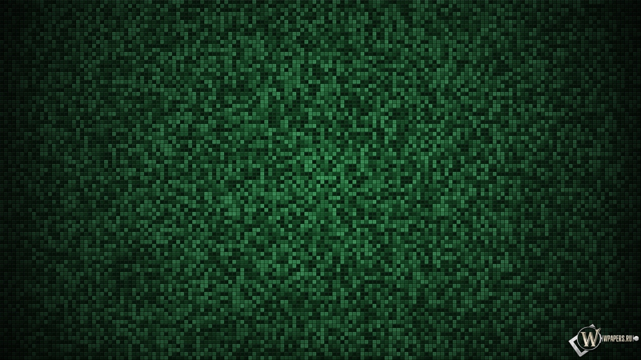 Зелёная мозаика 1280x720