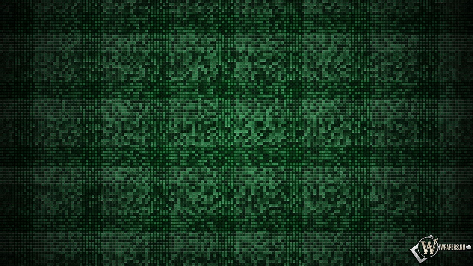 Зелёная мозаика 1600x900