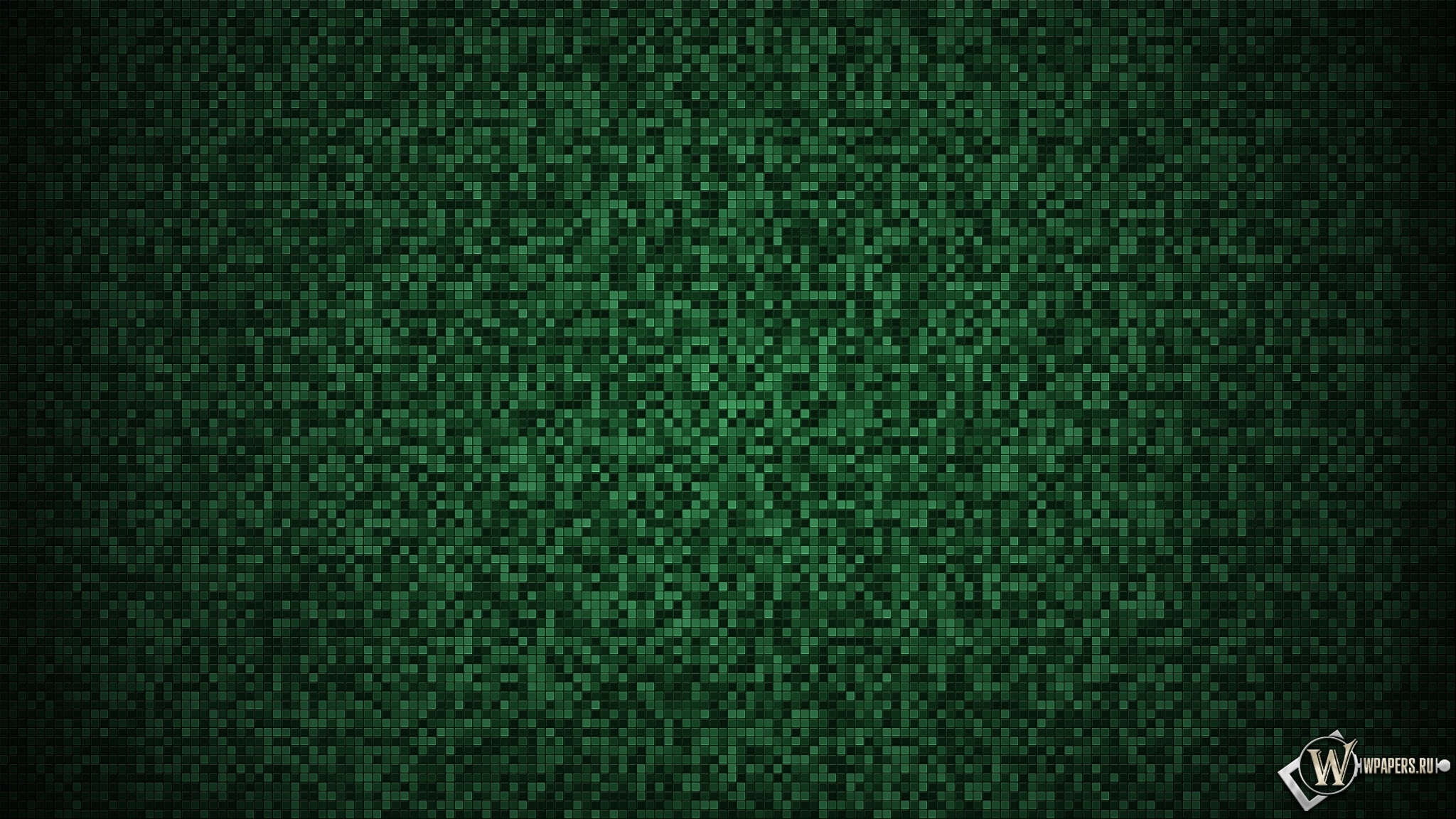 Зелёная мозаика 2048x1152