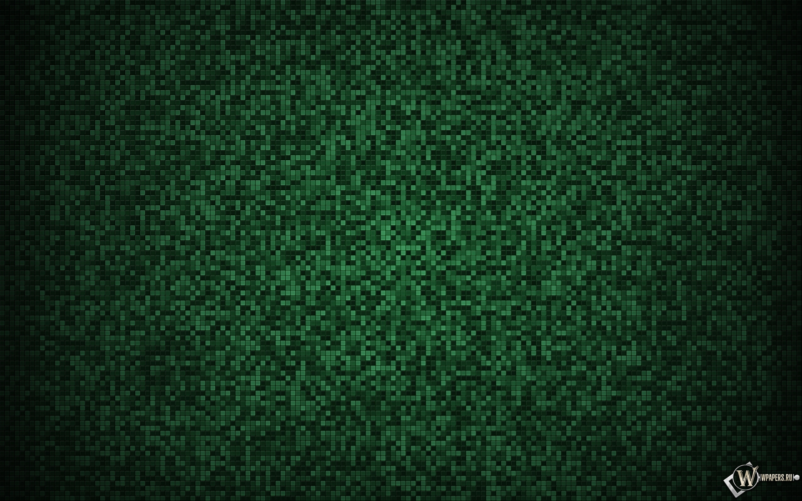 Зелёная мозаика 2560x1600