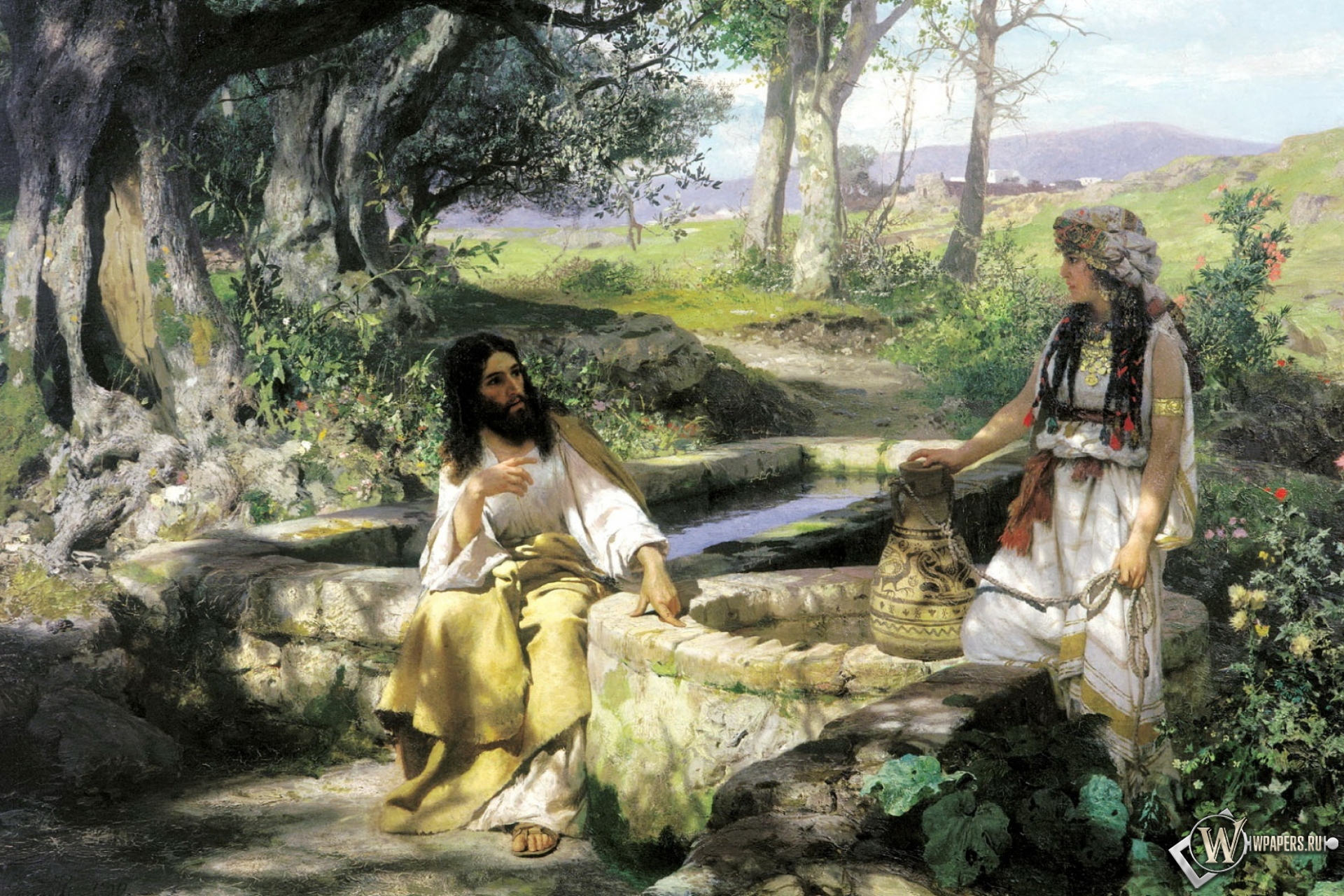 Сколько есть сюжеты. Семирадский Христос и самарянка.