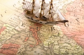 Обои Europe: Корабль, Карта, Европа, Разное