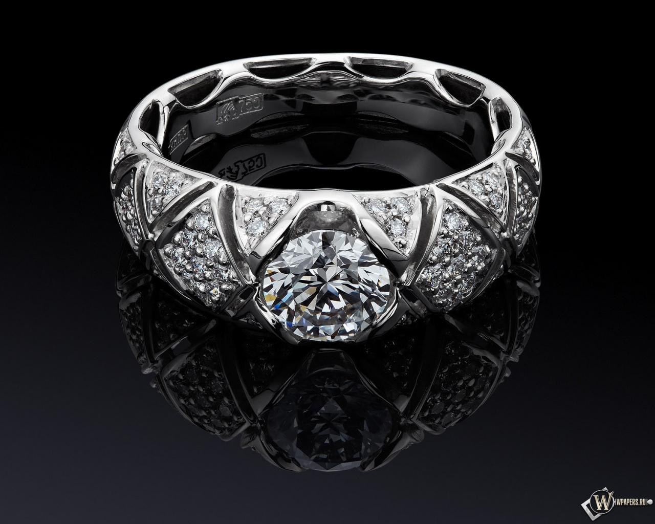 Бриллиантовое кольцо 1280x1024