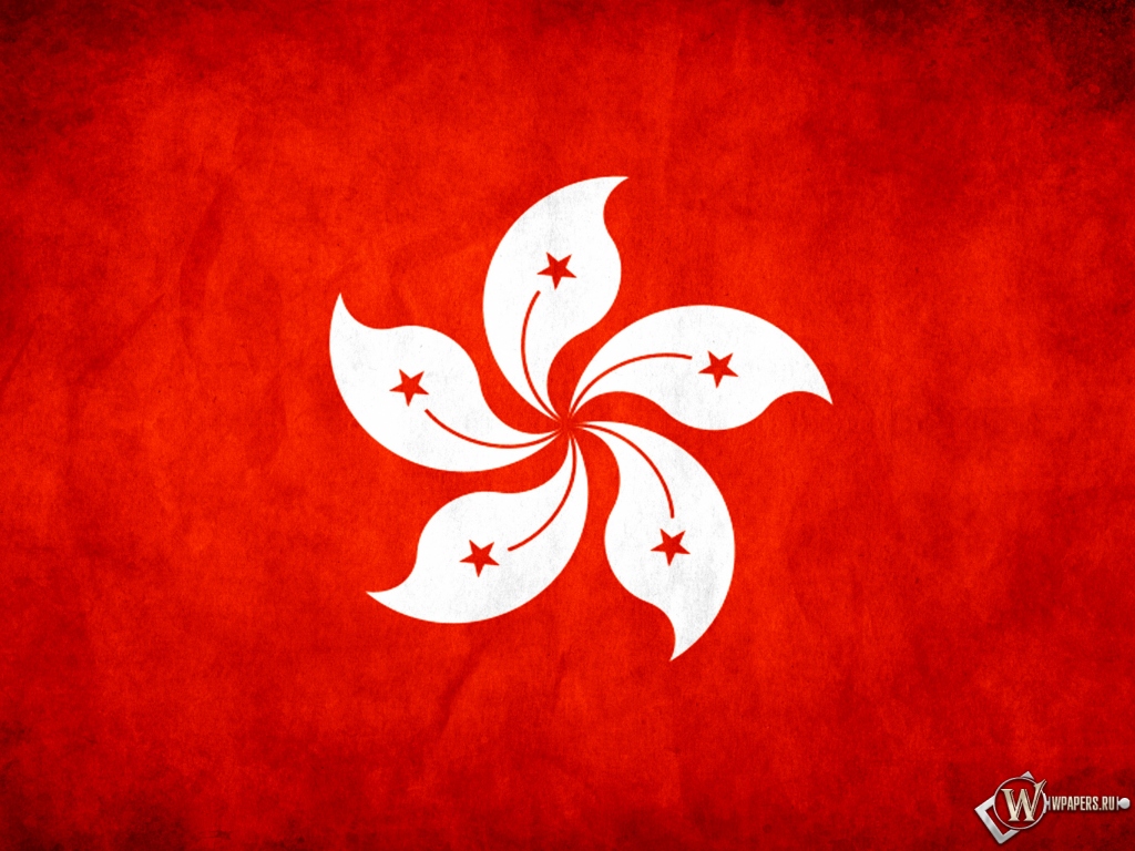 Флаг Гонконга 1024x768