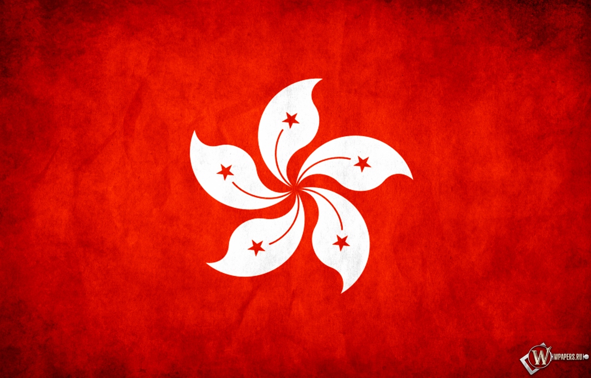 Флаг Гонконга 1200x768