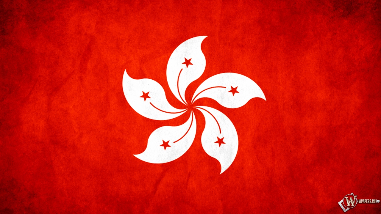 Флаг Гонконга 1280x720