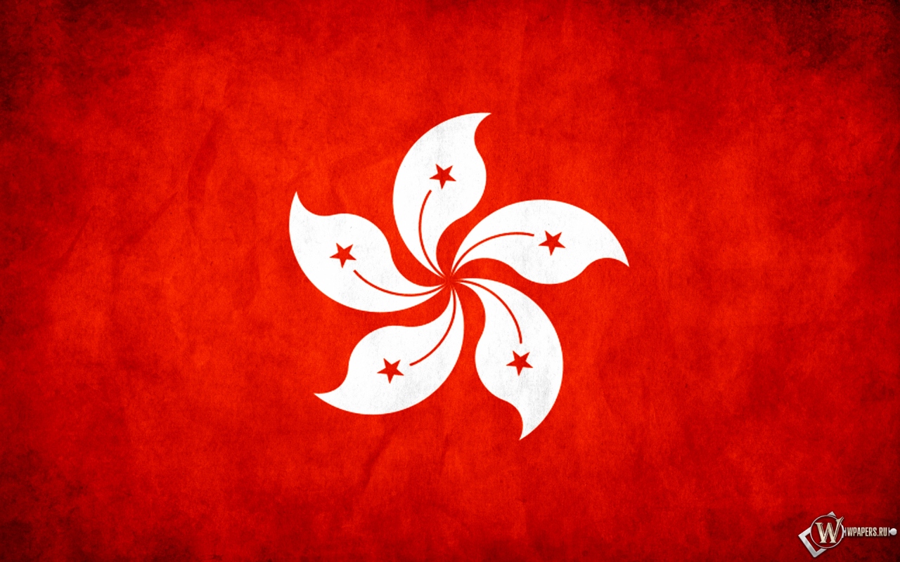Флаг Гонконга 1280x800