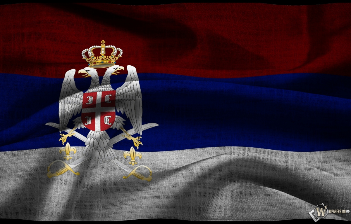 Флаг Сербии 1200x768