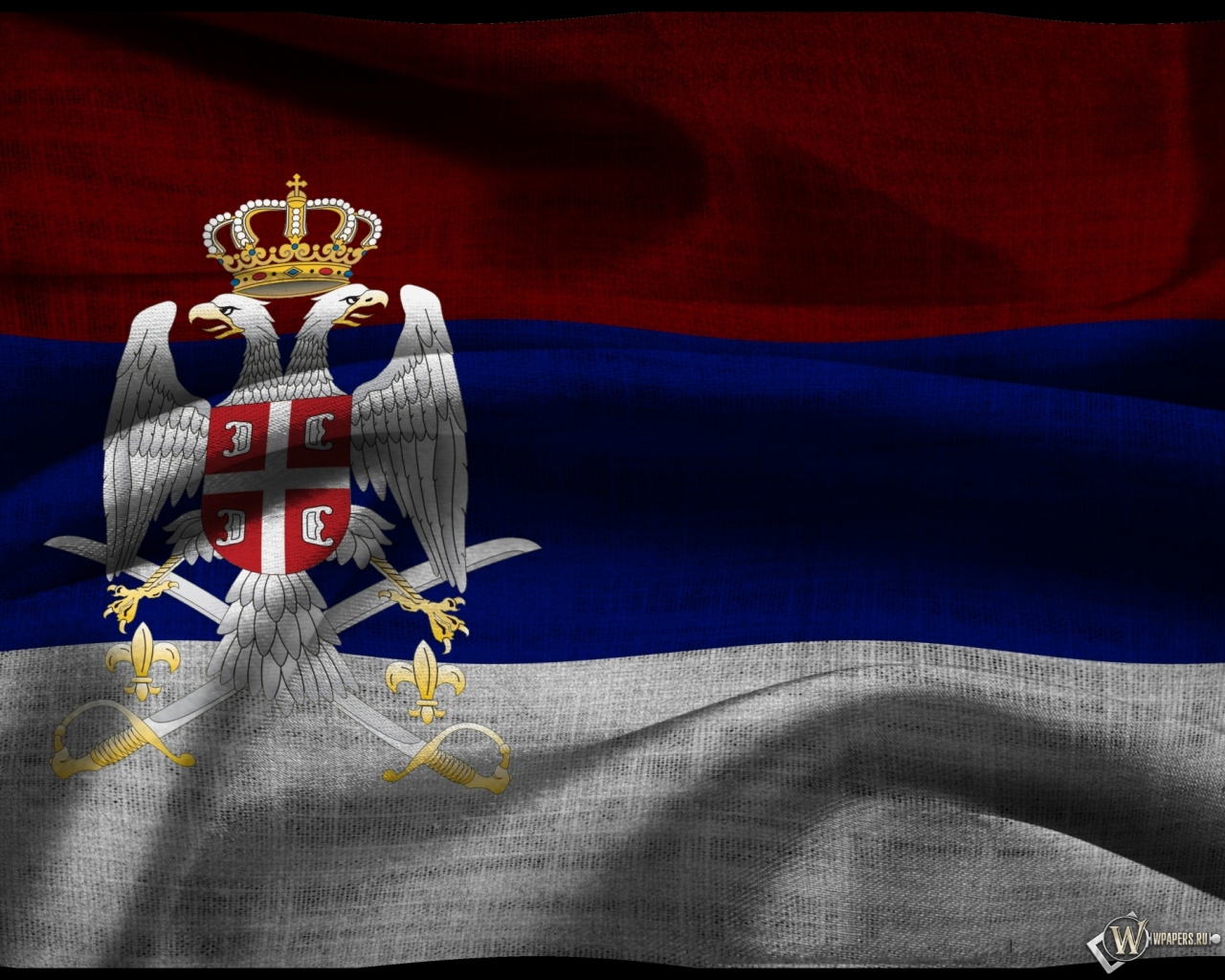 Флаг Сербии 1280x1024