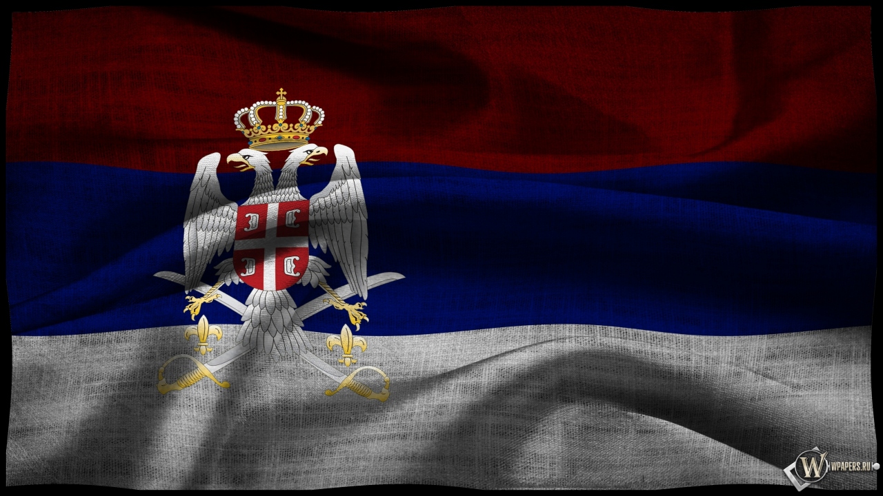 Флаг Сербии 1280x720