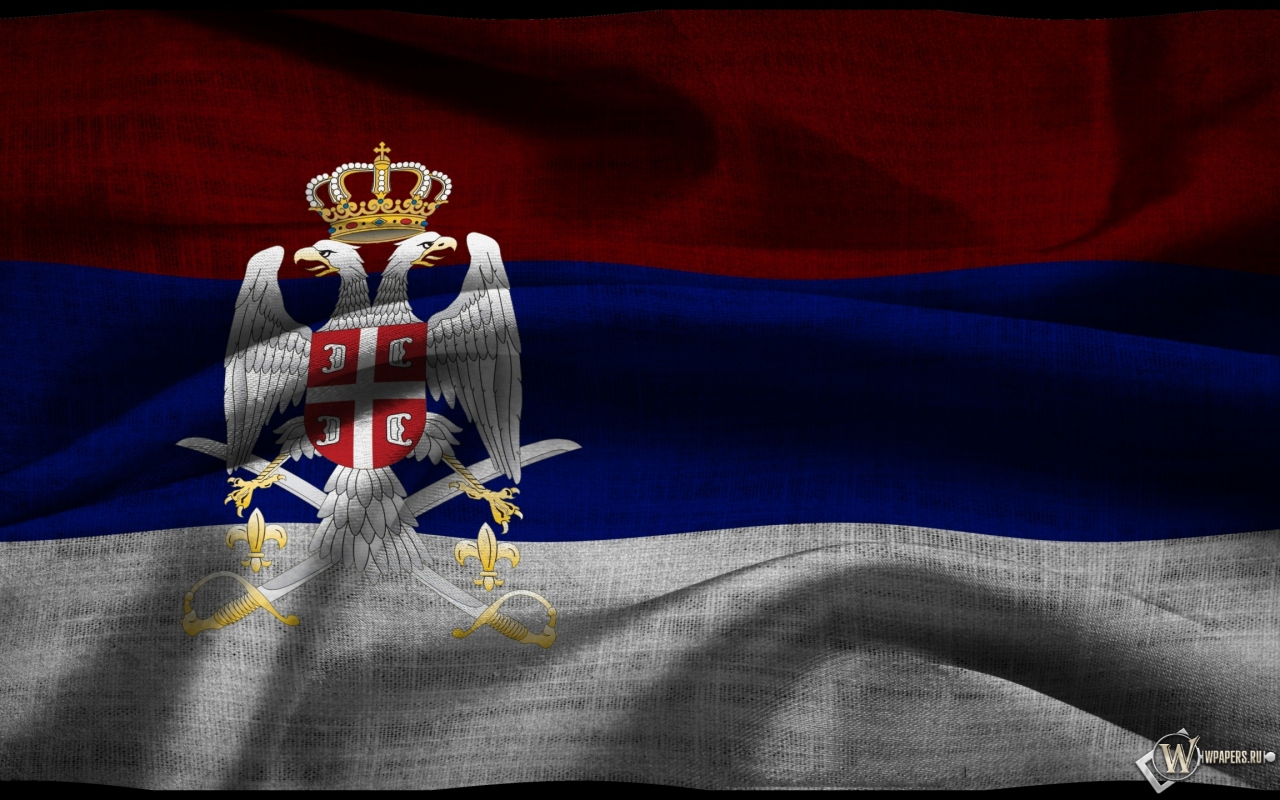Флаг Сербии 1280x800