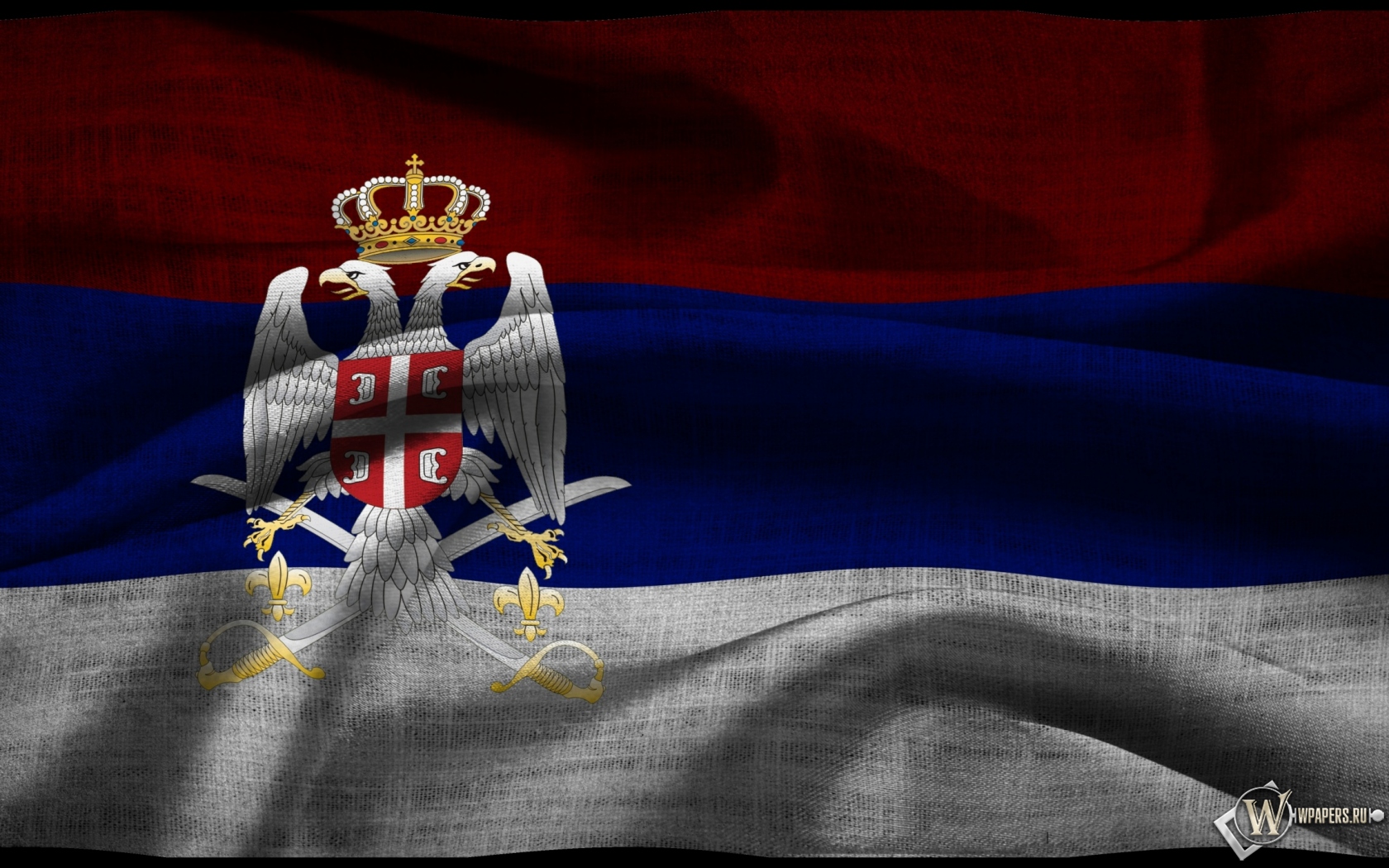 Флаг Сербии 1680x1050