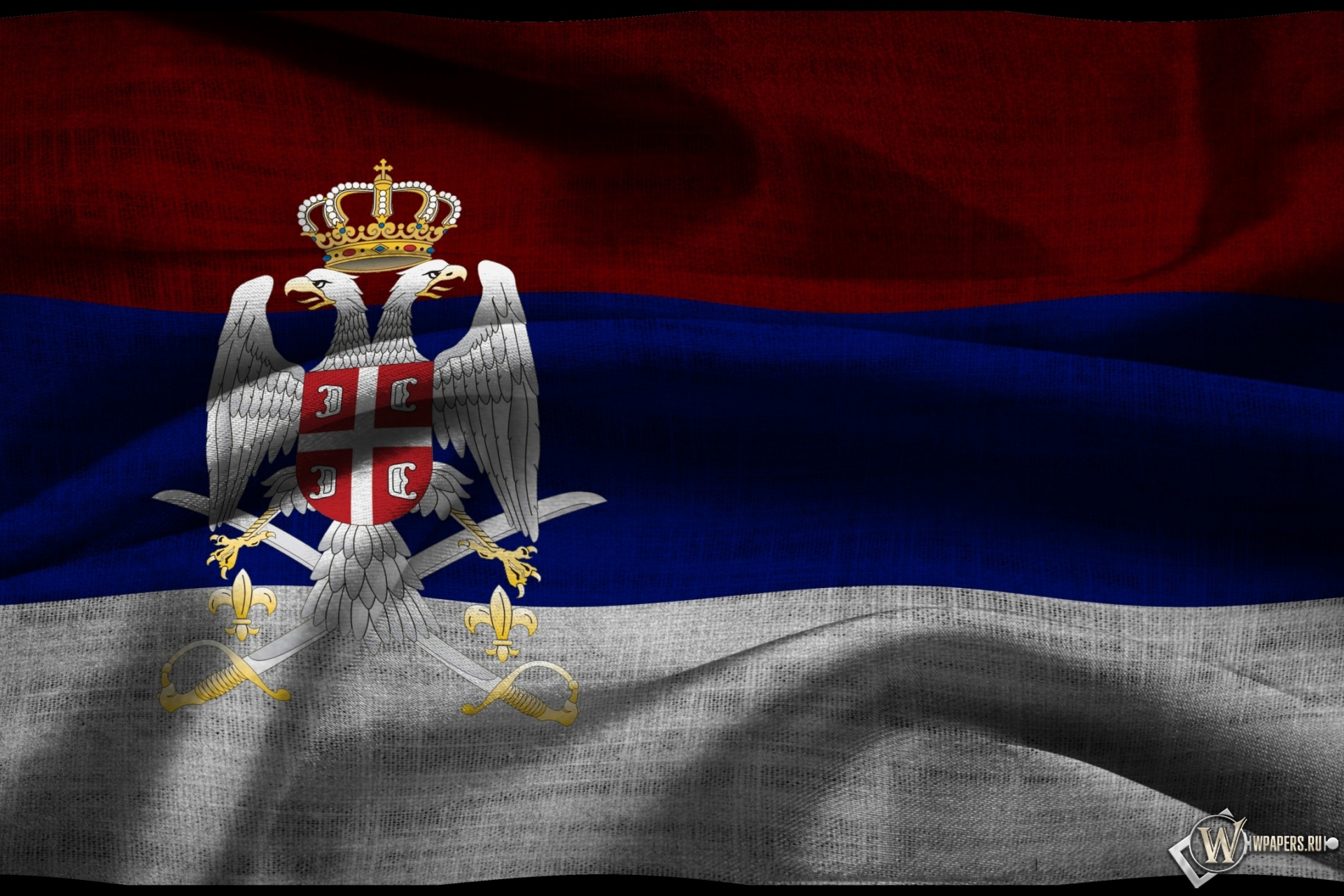 Флаг Сербии 1920x1280
