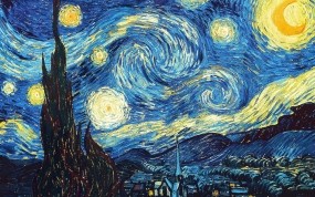 Обои Ван Гог Звёздная ночь: Картина, ван гог, Разное