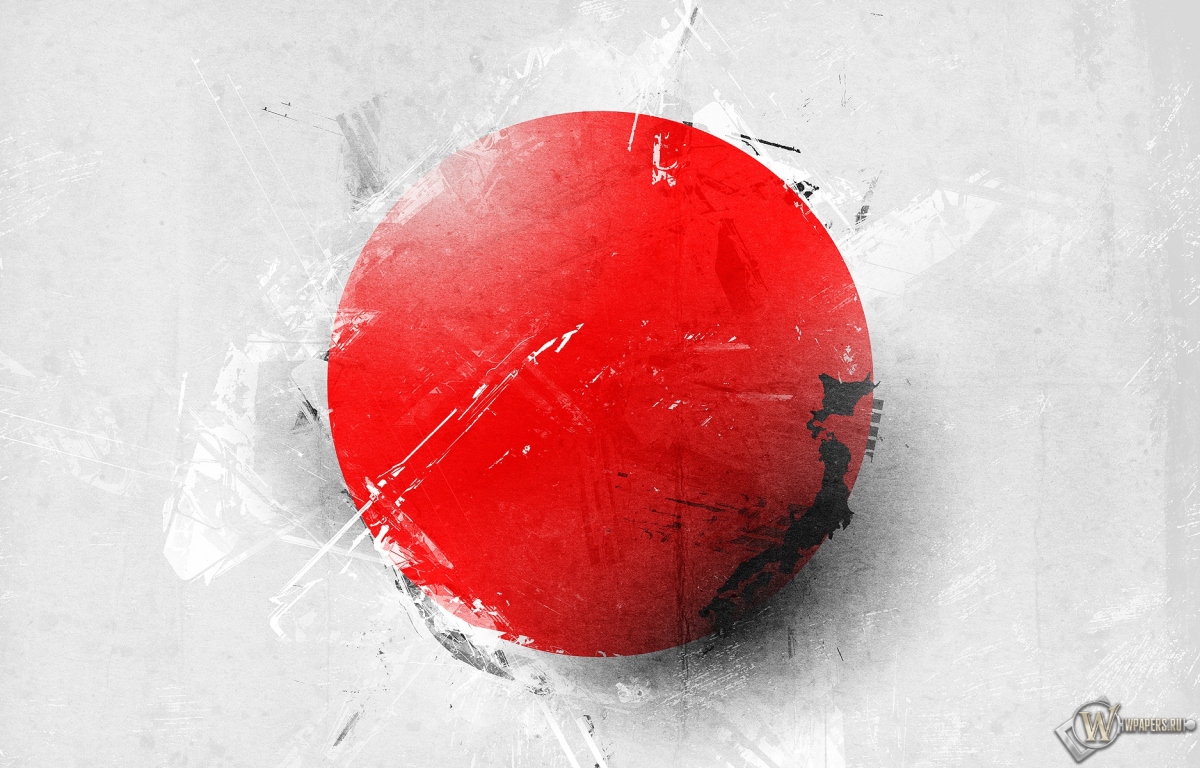 Японский флаг 1200x768