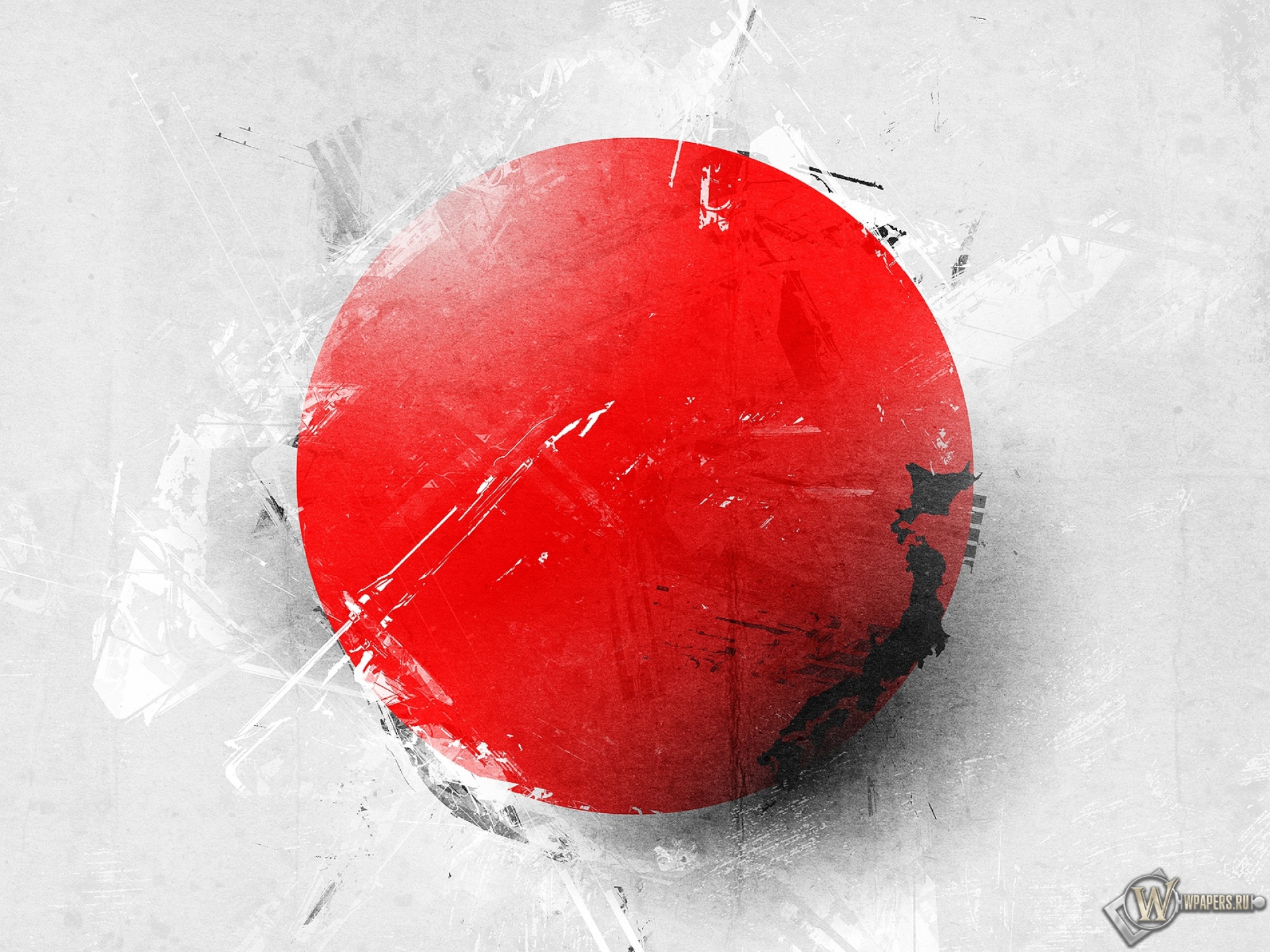 Японский флаг 1920x1440