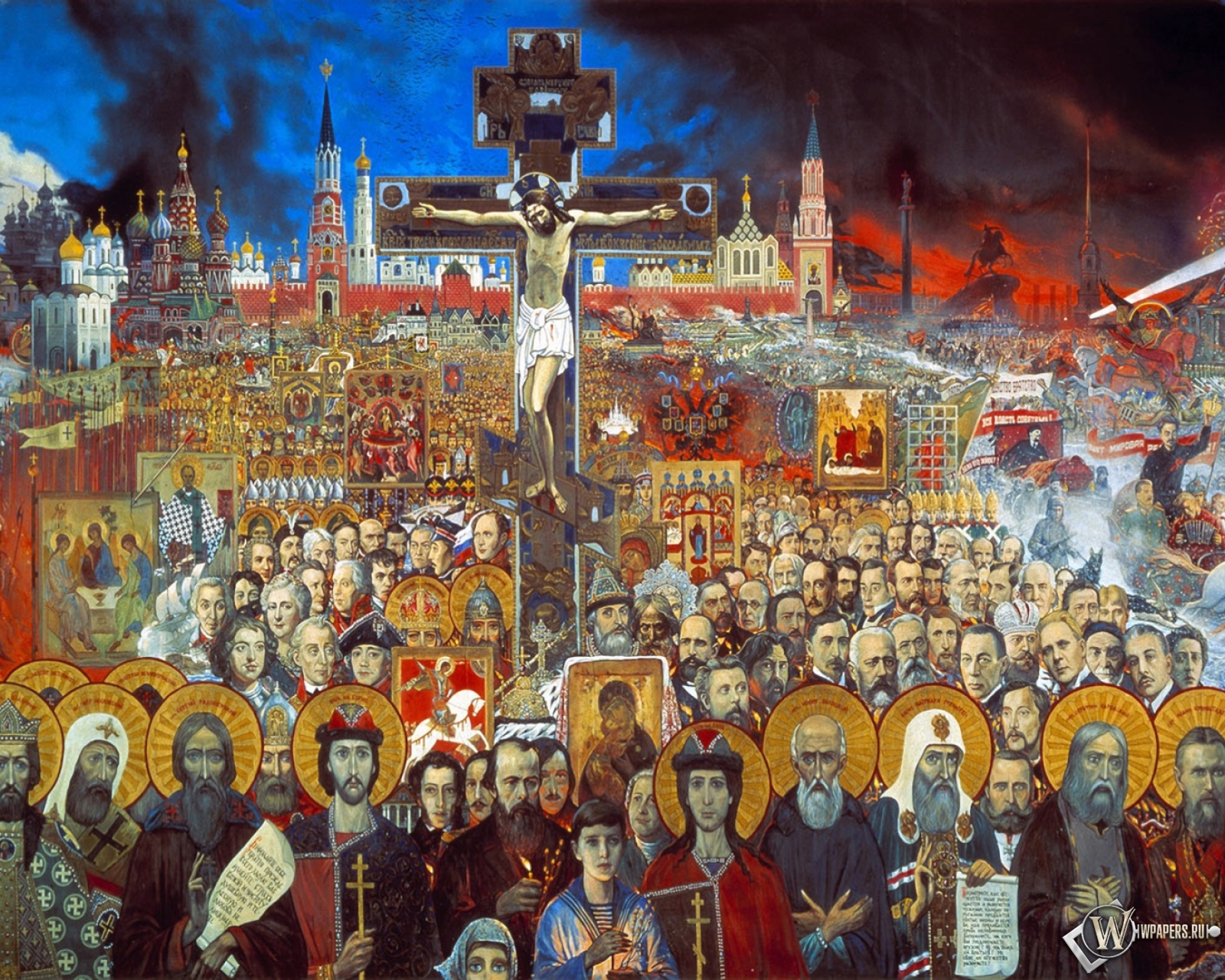 Илья Глазунов картины Вечная Россия