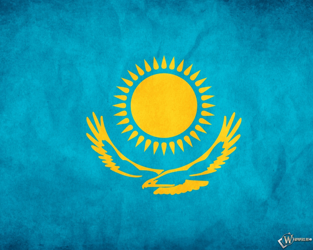Флаг Казахстана 1280x1024