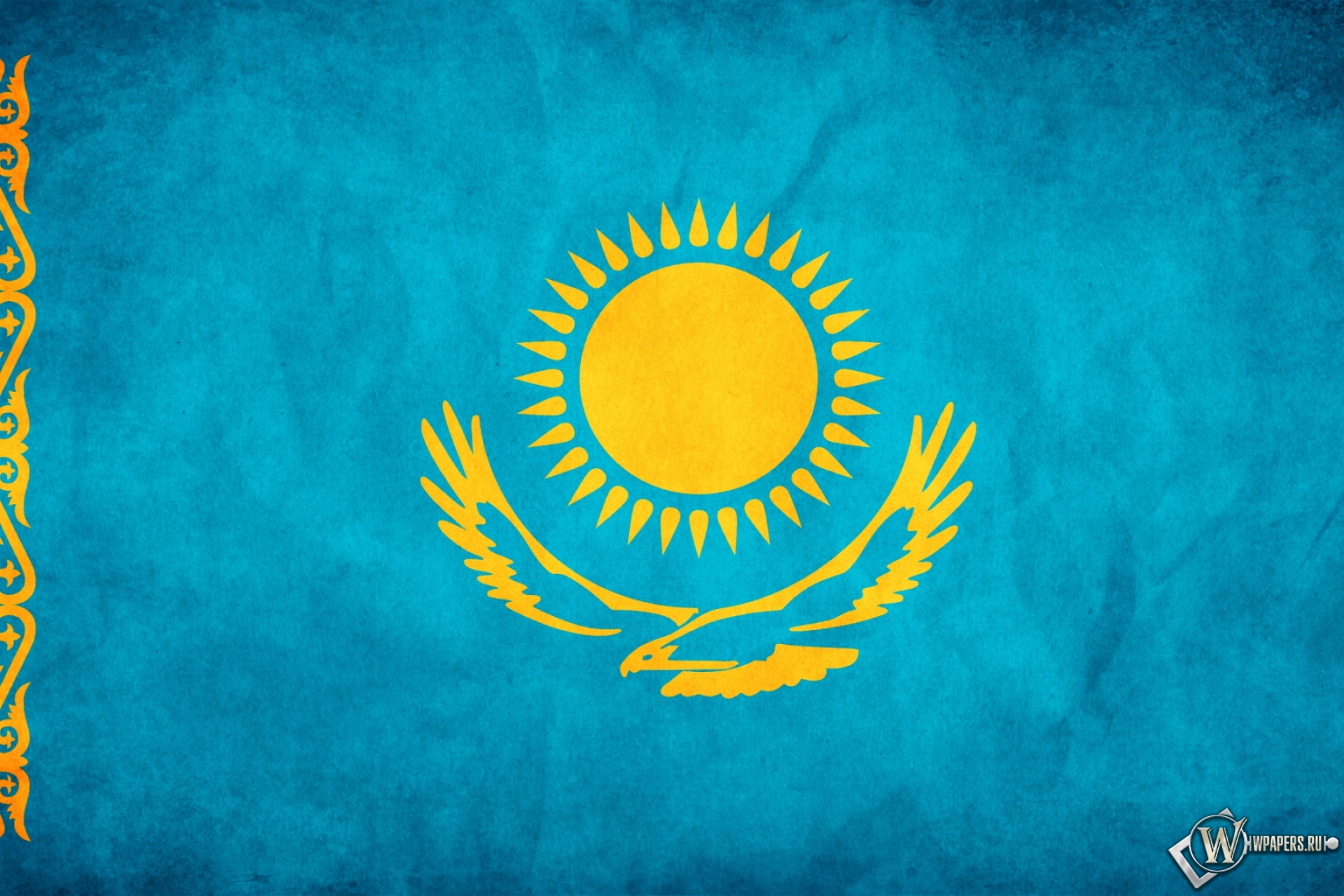 Флаг Казахстана 1920x1280
