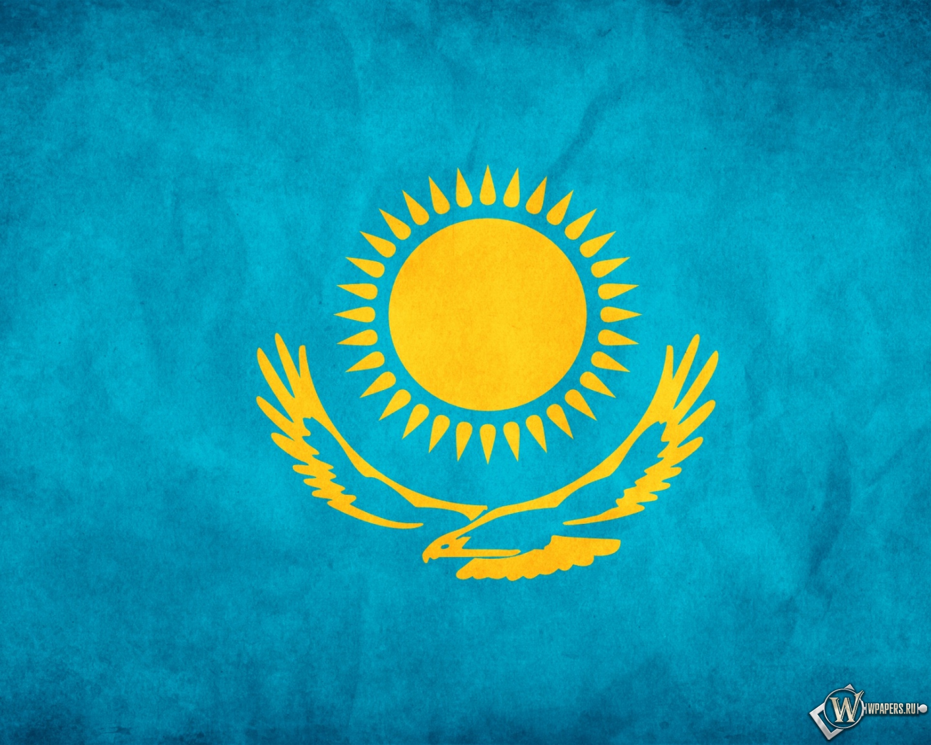 Флаг Казахстана 1920x1536