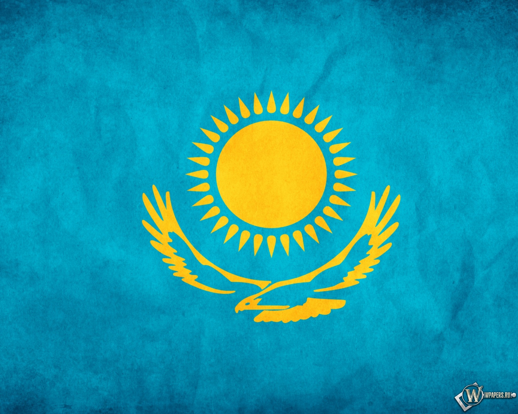 Нарисовать казахстанский флаг