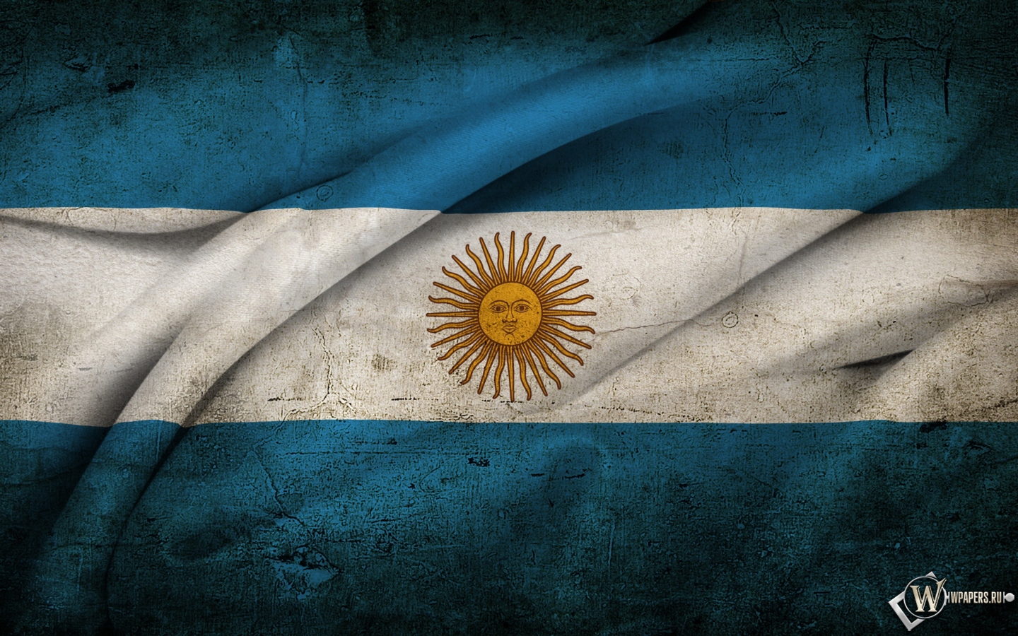 Флаг Аргентины 1440x900