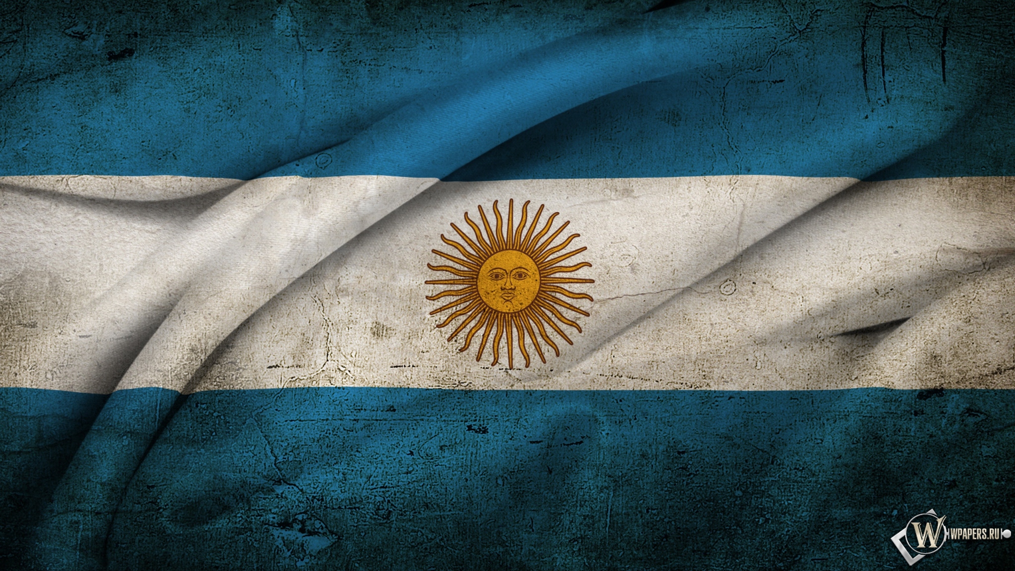 Флаг Аргентины 2048x1152