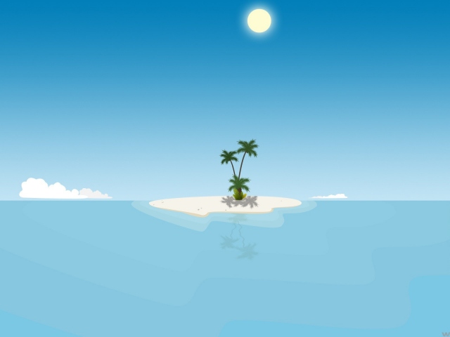 Остров с пальмой