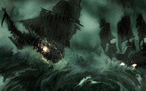 Обои Корабли в шторм: Волны, Ветер, Шторм, Корабль, Разное