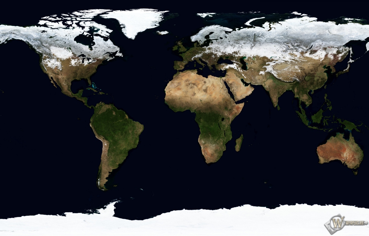 Карта мира в ледниковый период 1200x768