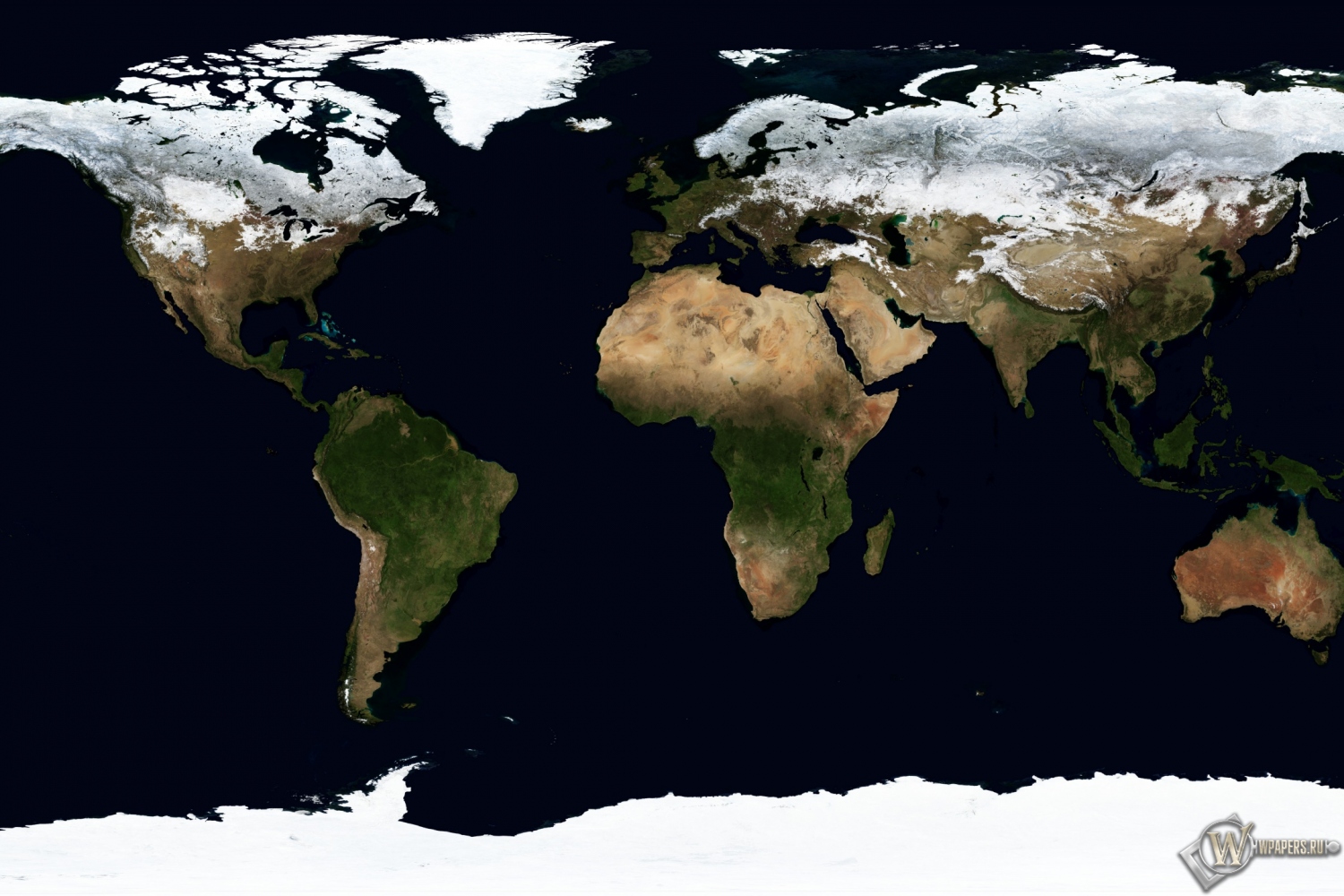 Карта мира в ледниковый период 1500x1000