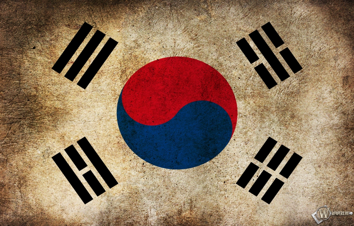 Флаг Кореи 1200x768