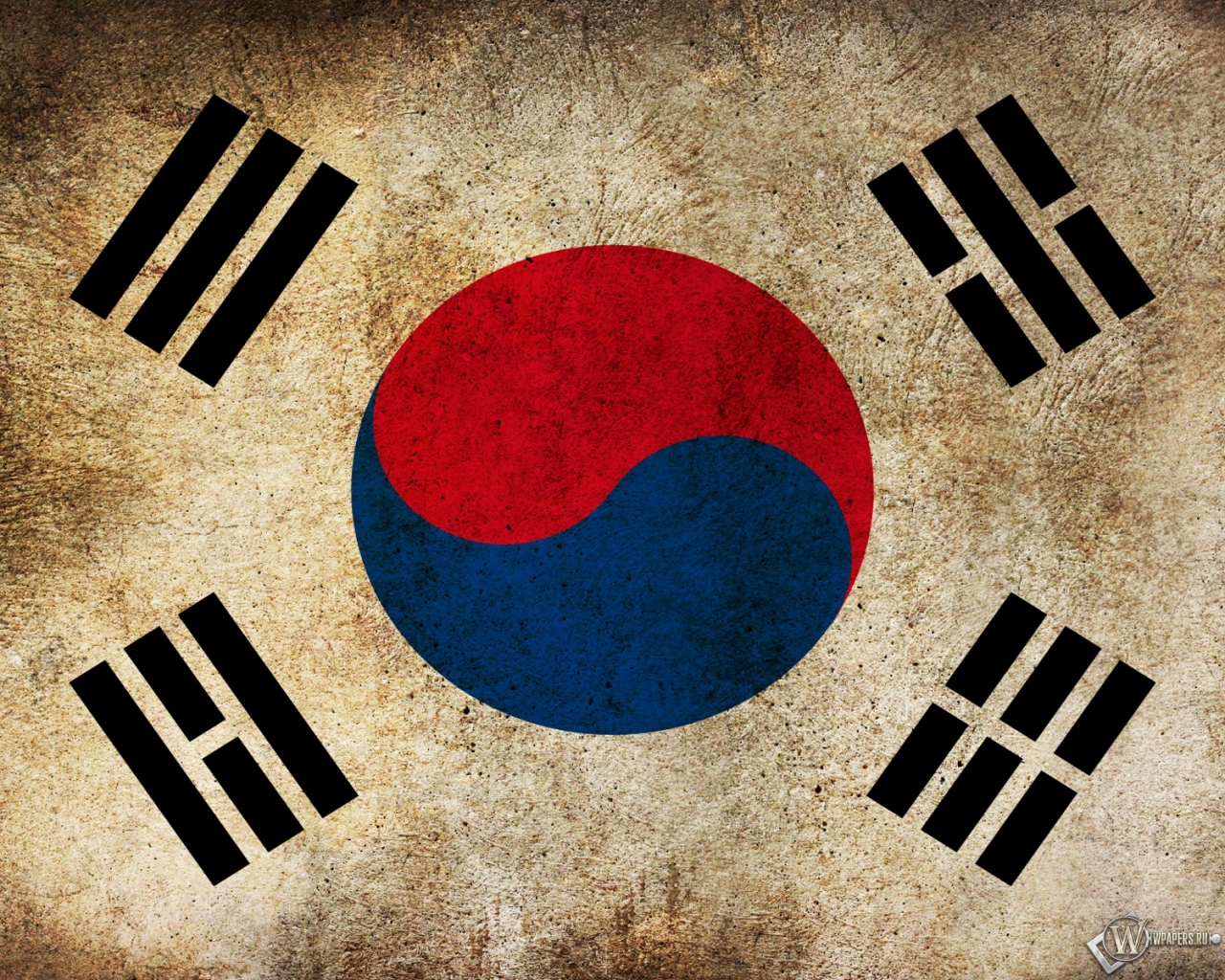 Флаг Кореи 1280x1024