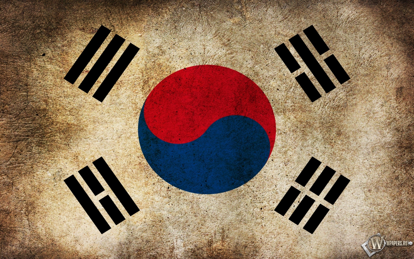 Флаг Кореи 1440x900