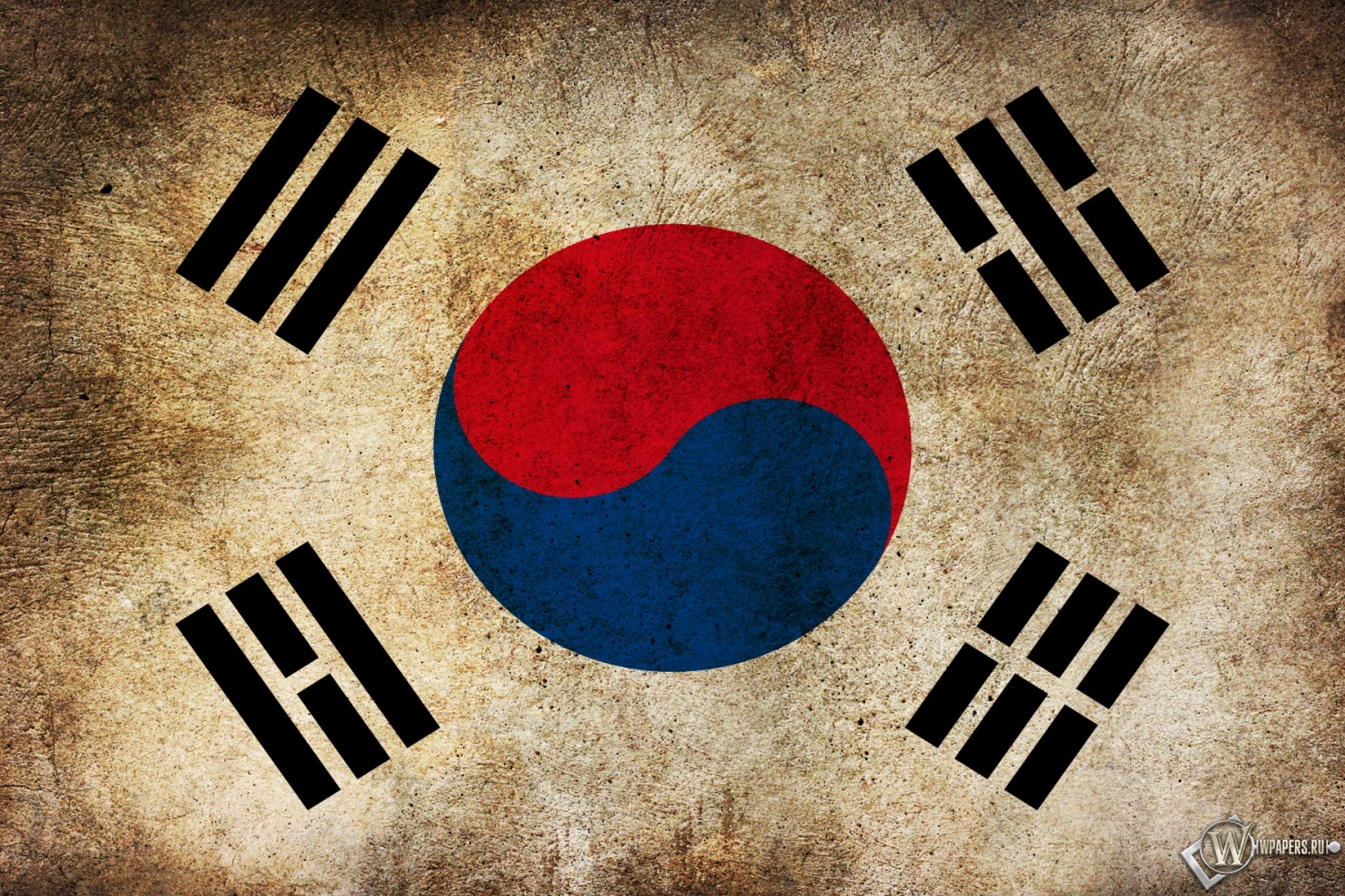 Флаг Кореи 1500x1000
