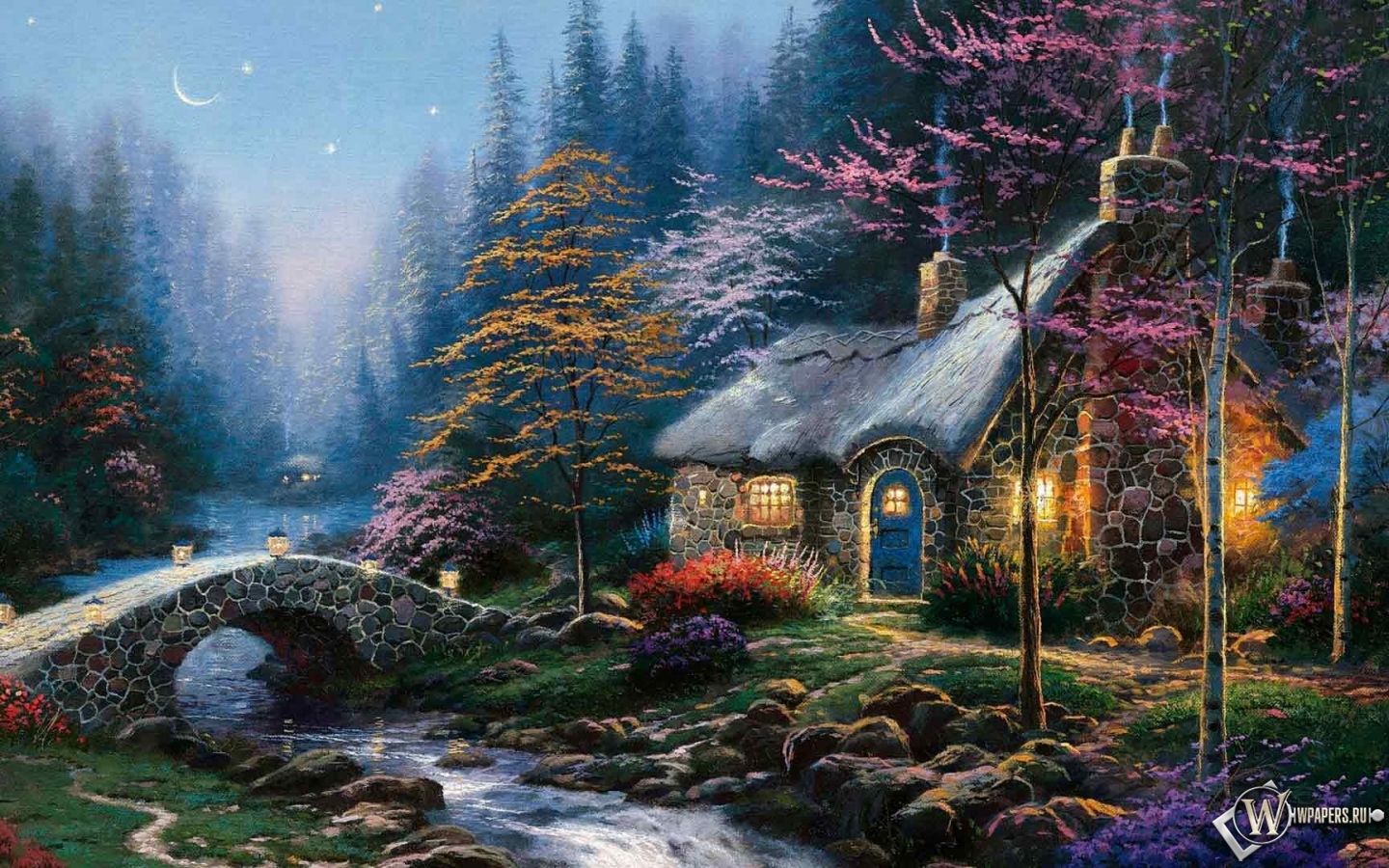 Картина Thomas Kinkade 1440x900