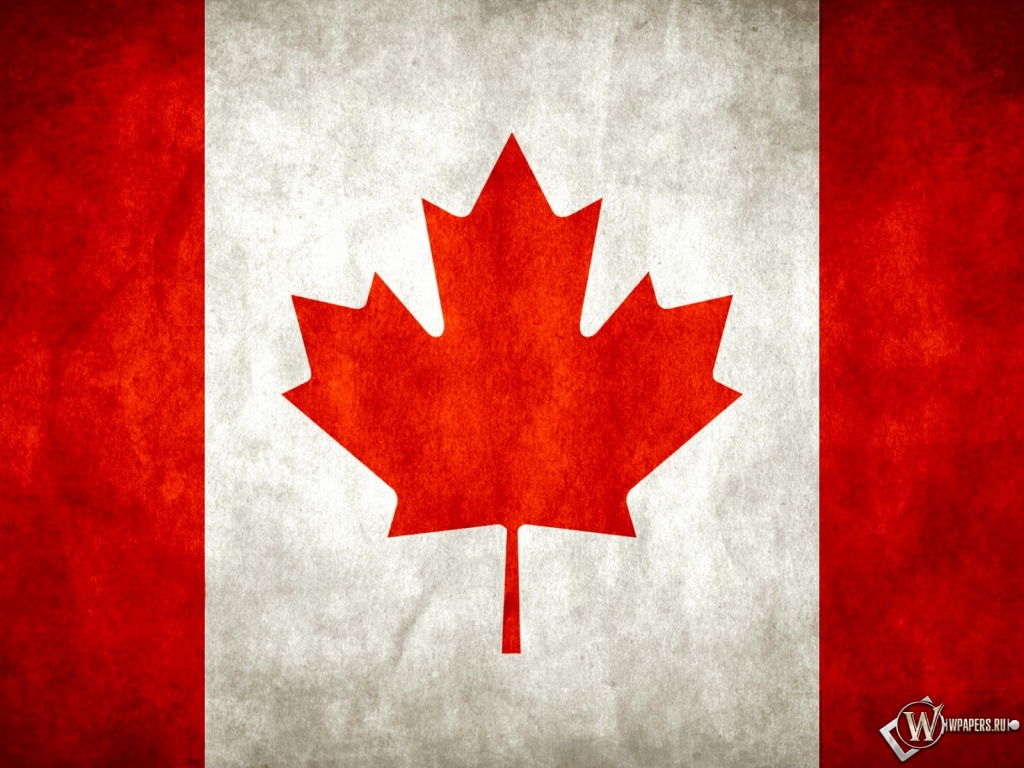 Флаг Канады 1024x768